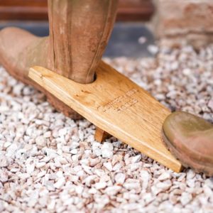 Engraved Oak Boot Jack