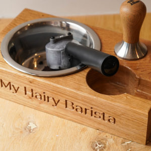 Coffee Tamper Station with Knock Box