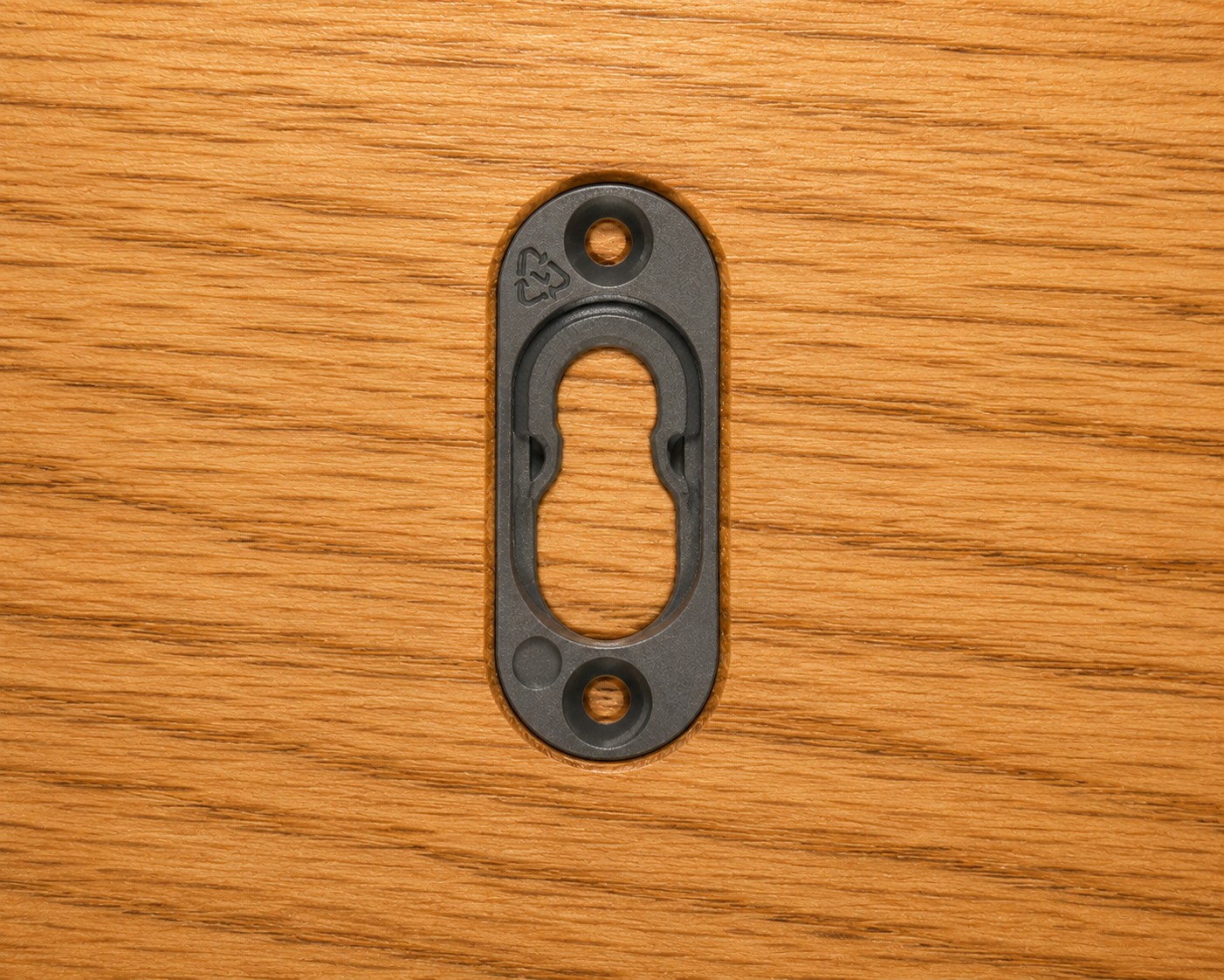 Supply a Hidden Button Fixing to the rear of the sign.